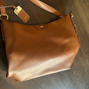 Polo by Ralph Lauren Tan Leather Hobo Bag